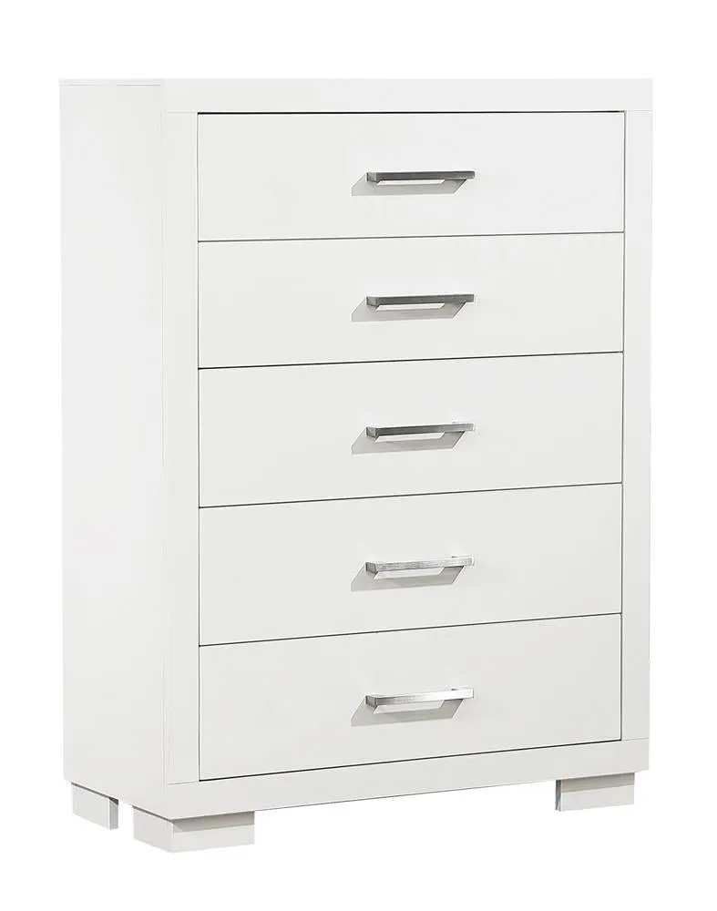 Jessica 5-drawer Chest White