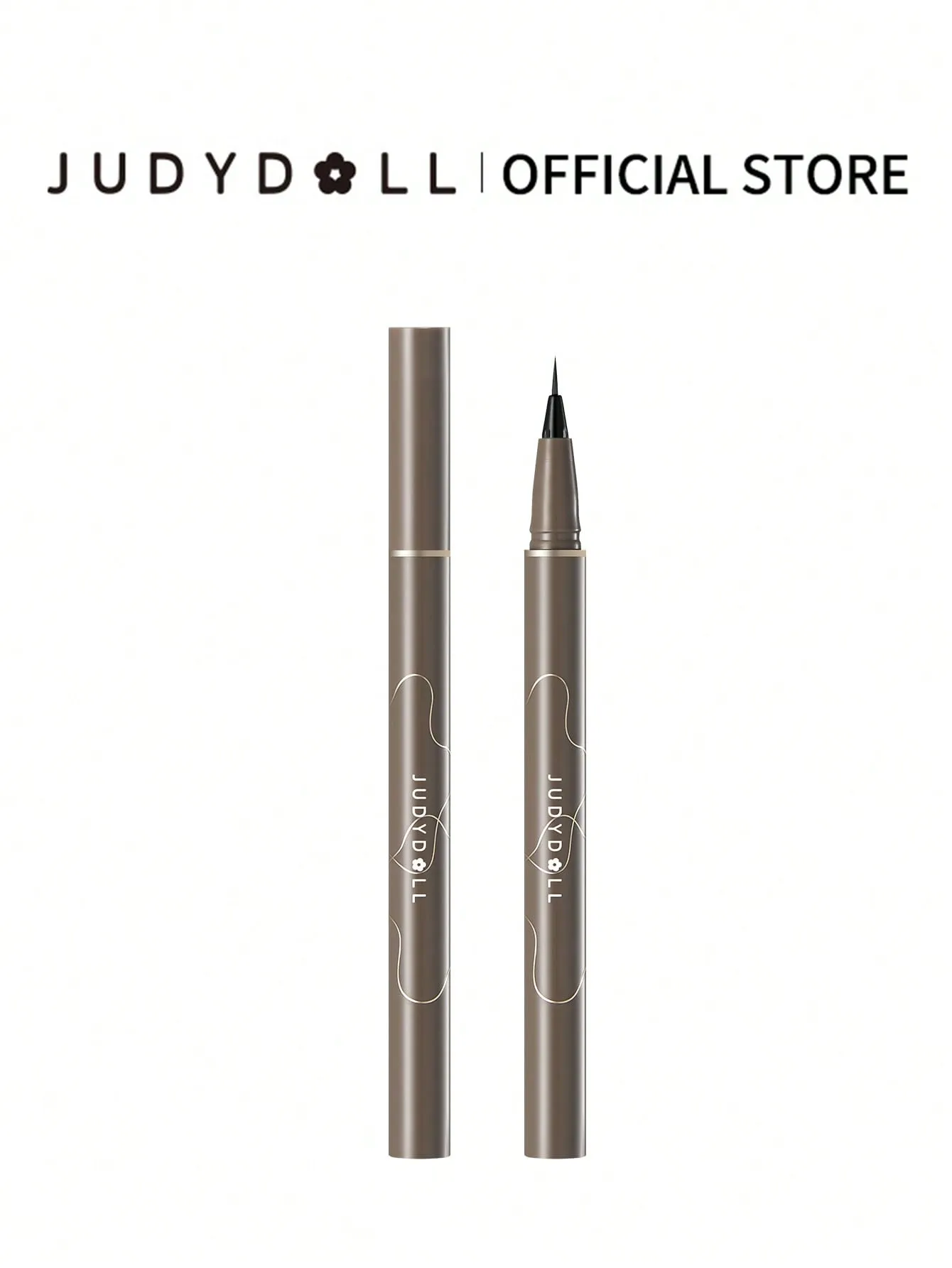 JUDYDOLL JUDYDOLL Slim Waterproof Liquid Eyeliner 400mg, Brown Color, Quick Dry & Non-Smudge