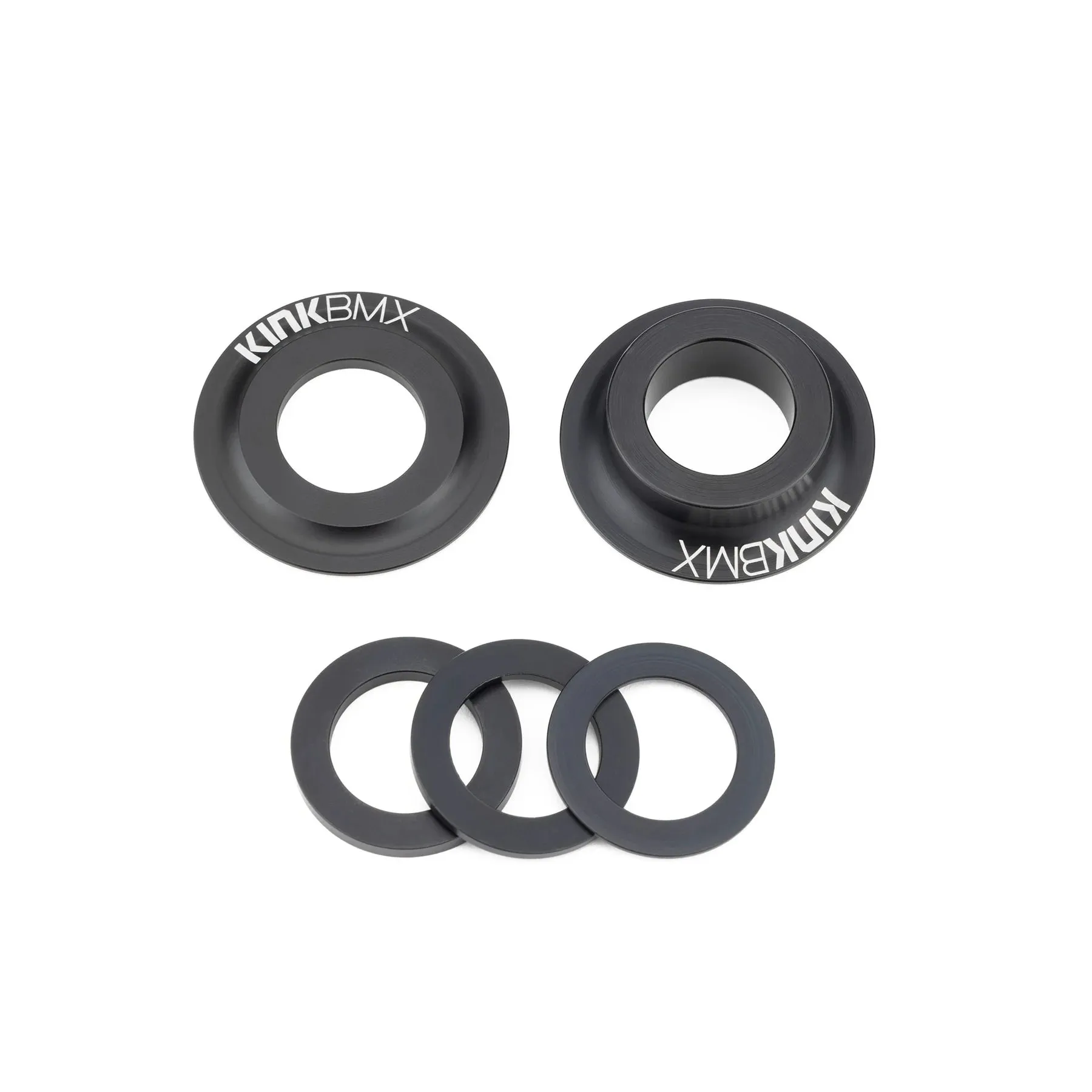 Kink BMX Bottom Bracket Cone Kit 19mm - Matte Black