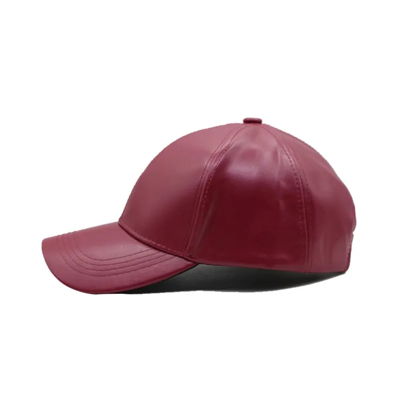 Leather PU Baseball Cap Men Snapback Caps Women Brand Bone Winter Hats For Men Gorras Fall Casquette Baseball Caps