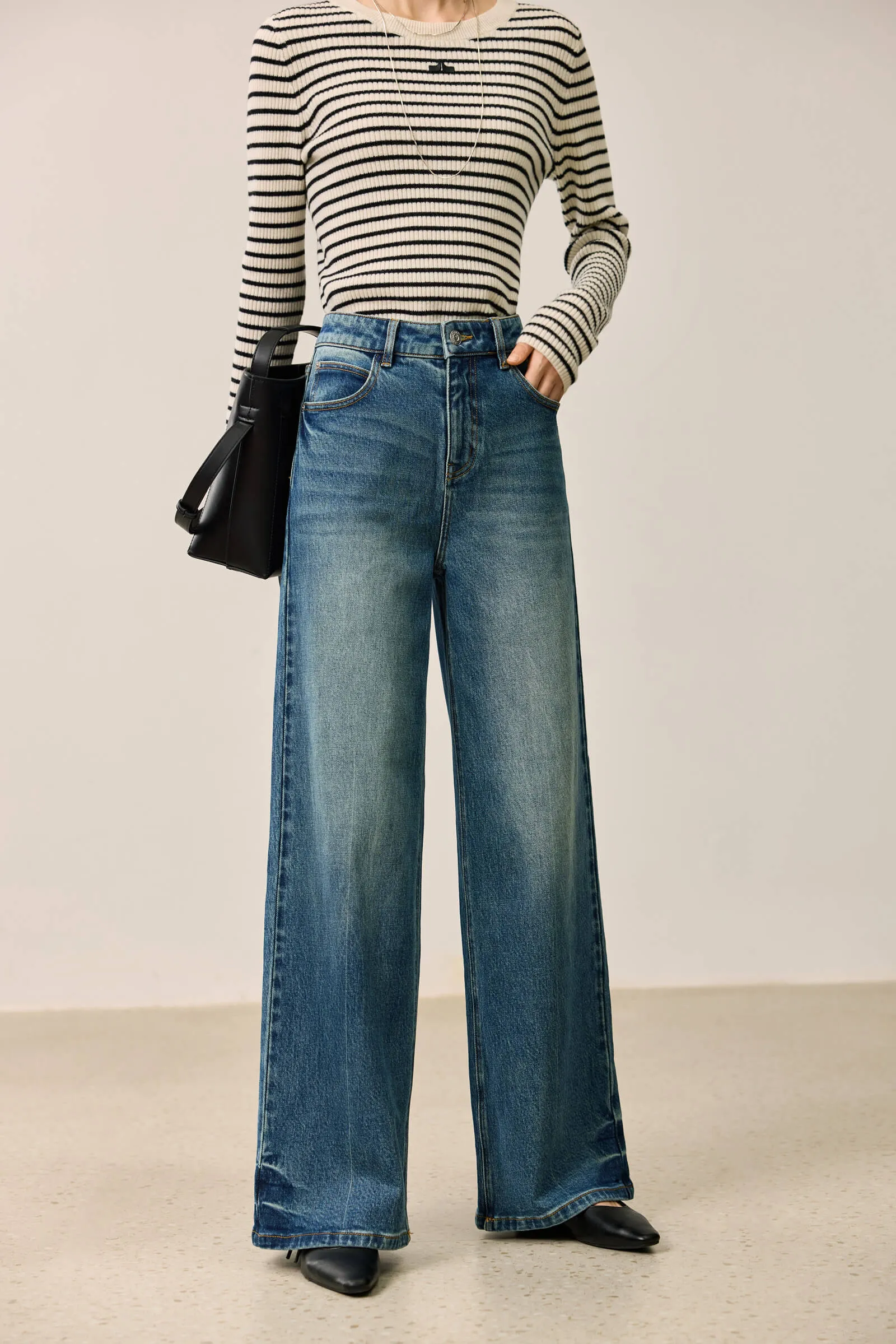 LILY Vintage Versatile Wide-Leg Jeans