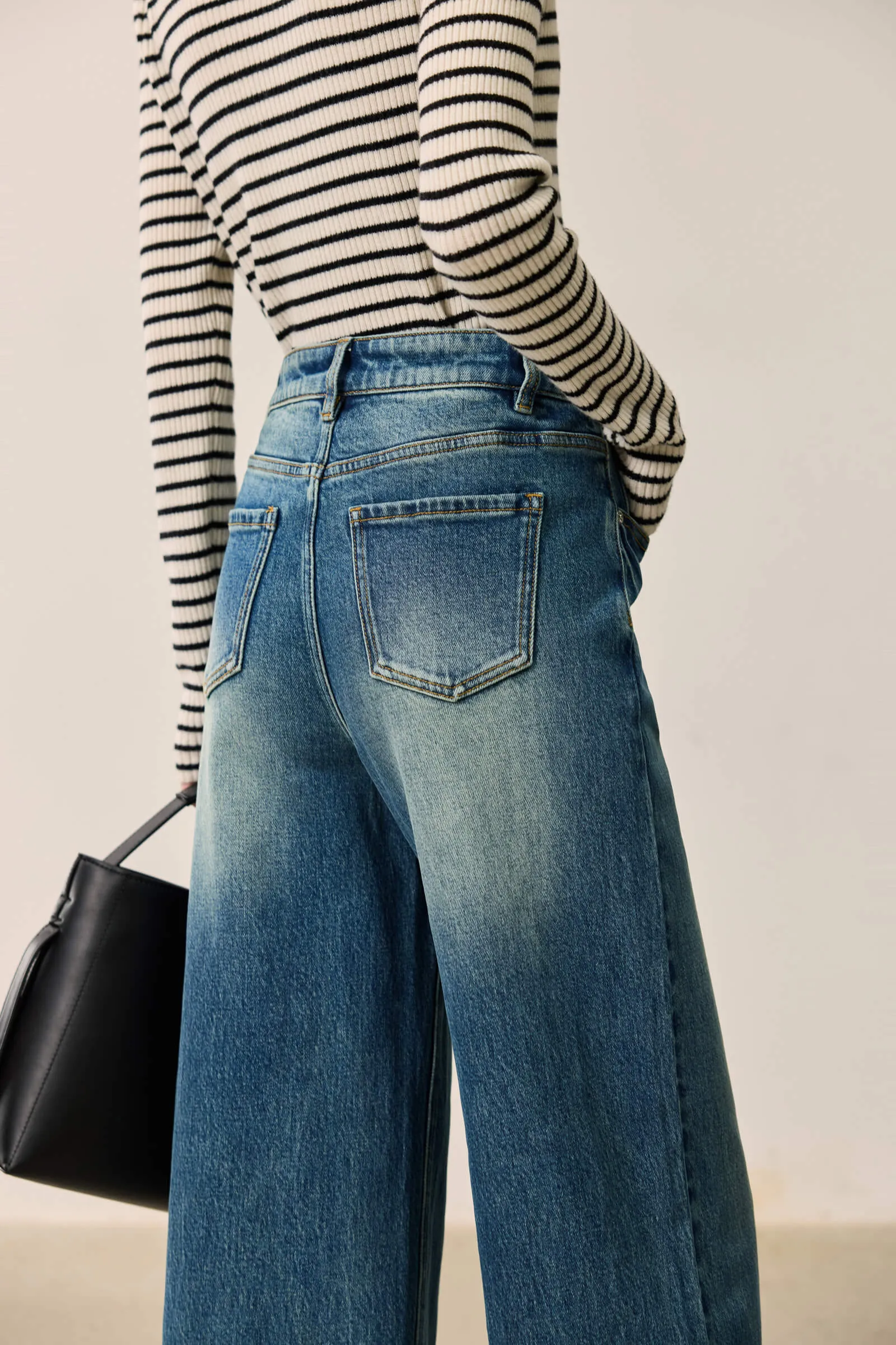 LILY Vintage Versatile Wide-Leg Jeans