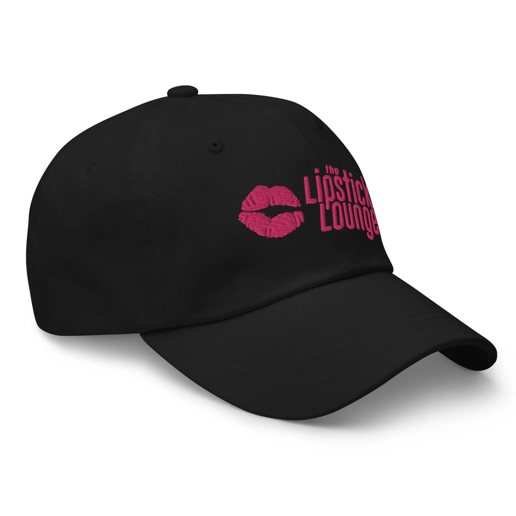 Lipstick Lounge Pink Logo Embroidered Hat