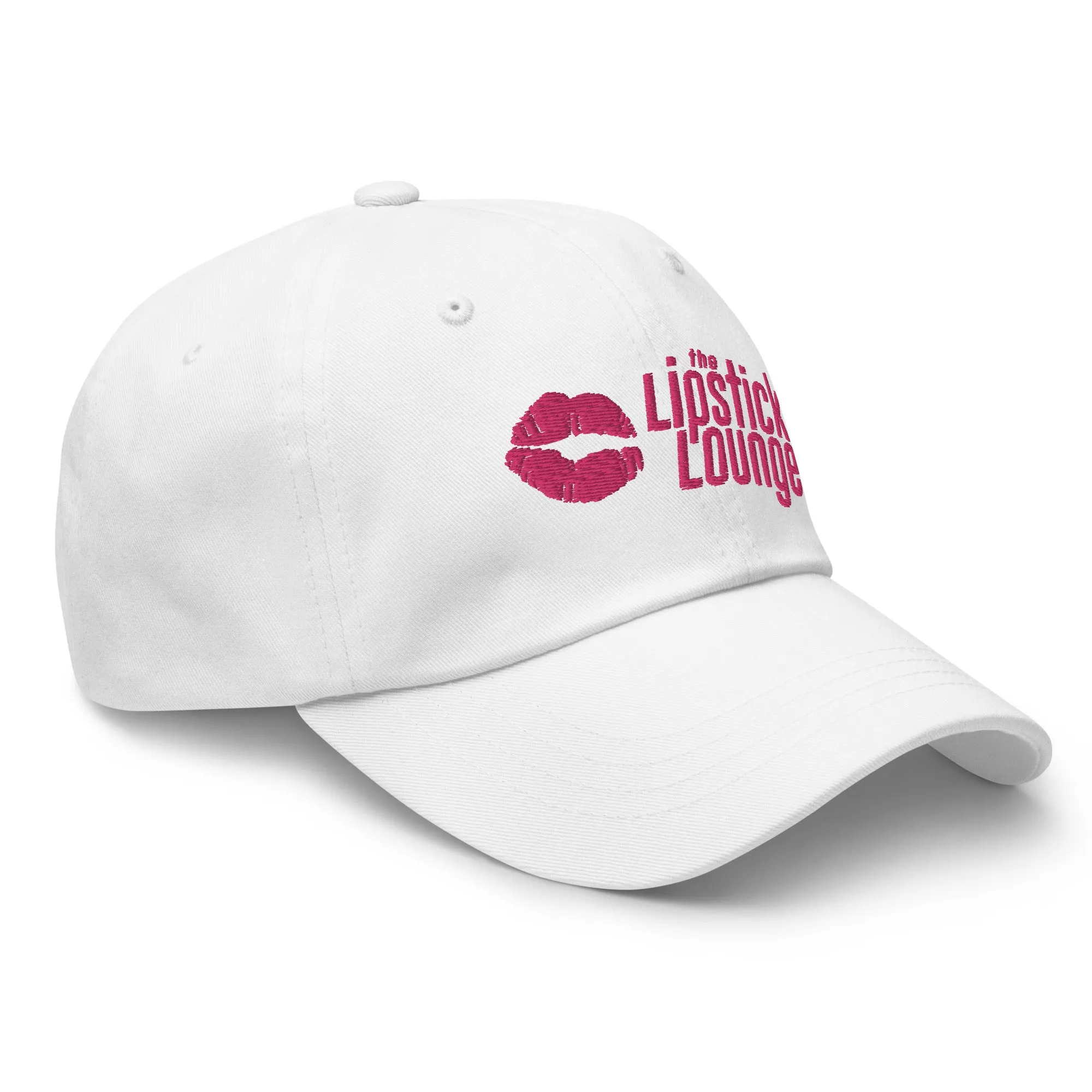 Lipstick Lounge Pink Logo Embroidered Hat