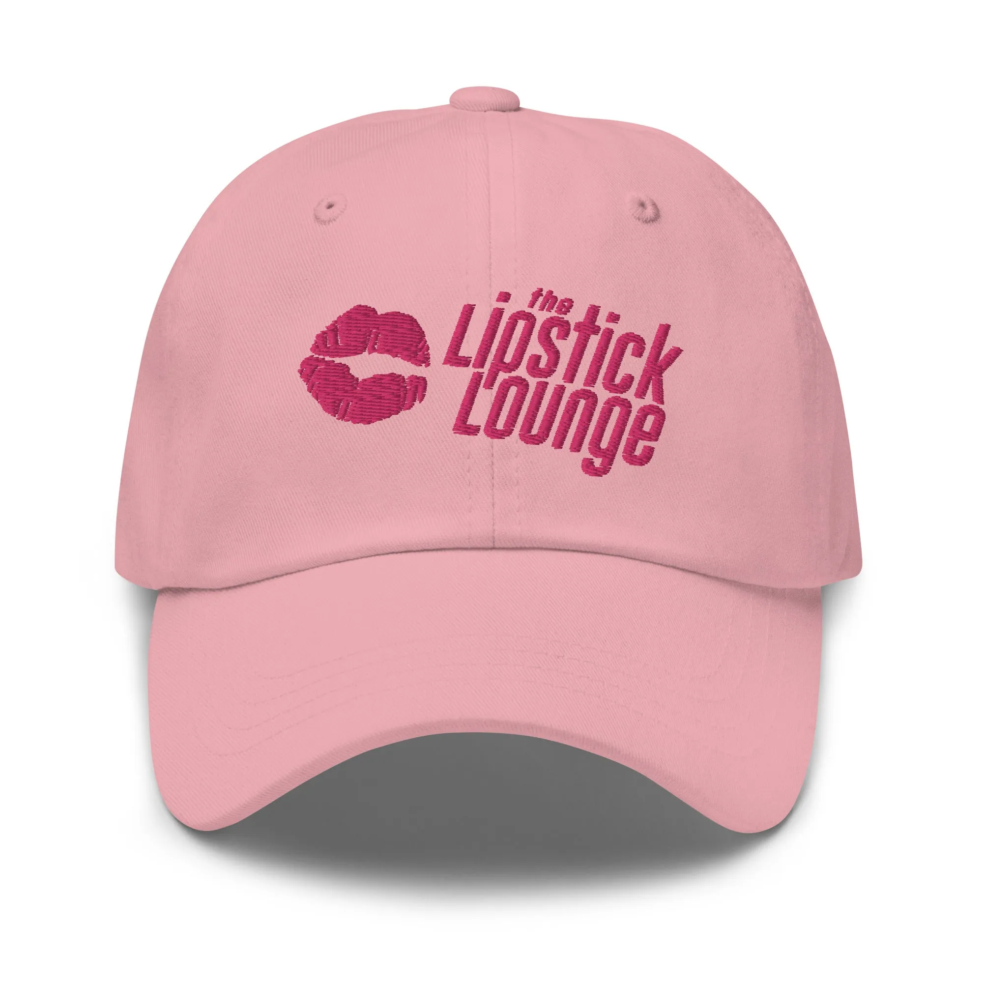 Lipstick Lounge Pink Logo Embroidered Hat