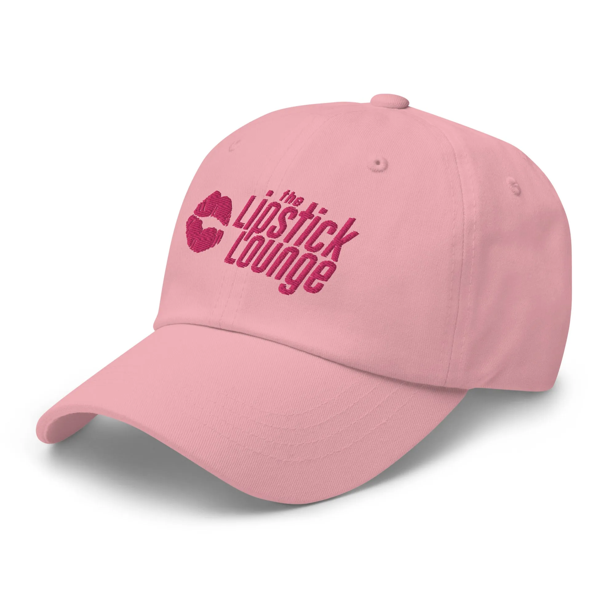 Lipstick Lounge Pink Logo Embroidered Hat