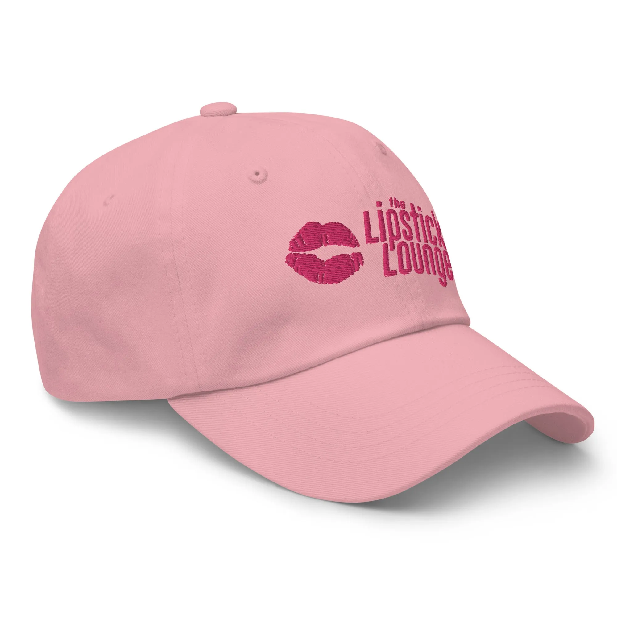 Lipstick Lounge Pink Logo Embroidered Hat