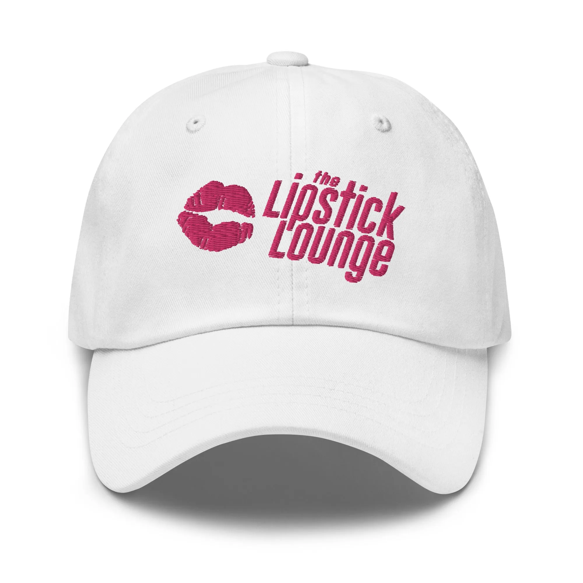 Lipstick Lounge Pink Logo Embroidered Hat