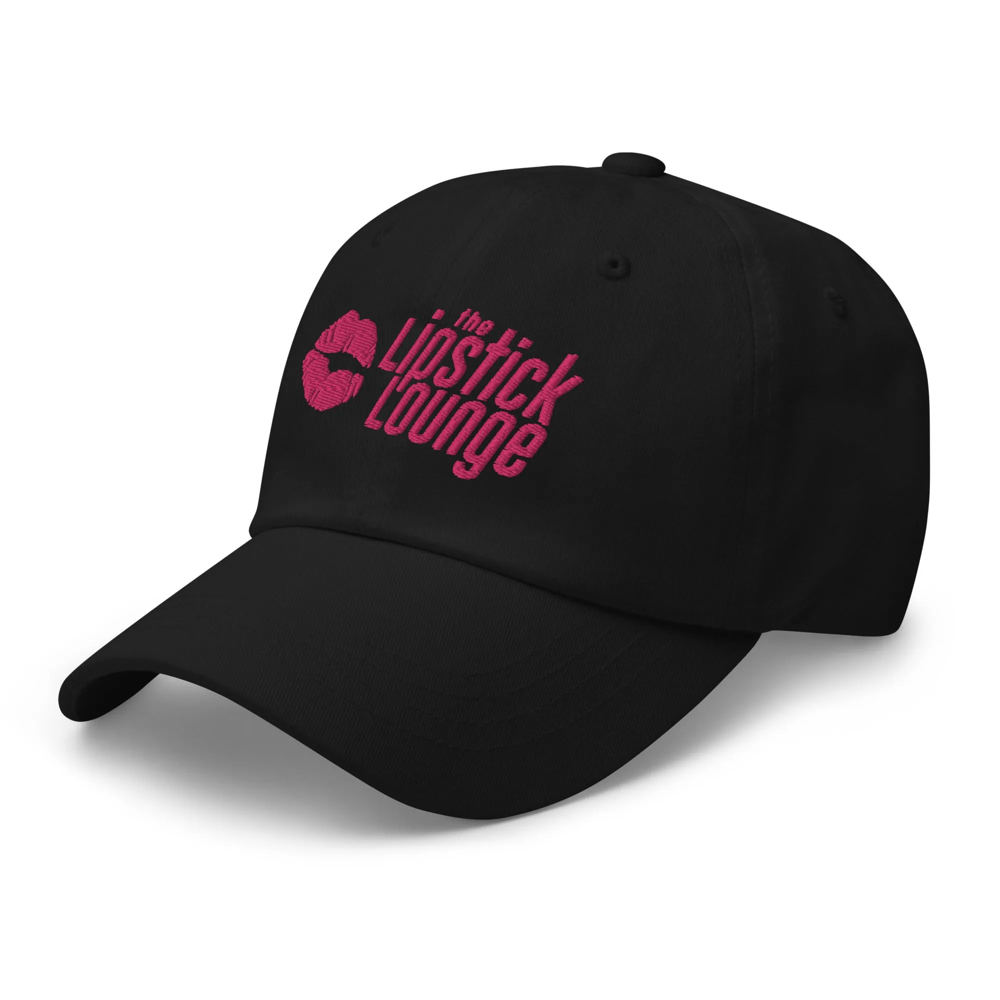 Lipstick Lounge Pink Logo Embroidered Hat