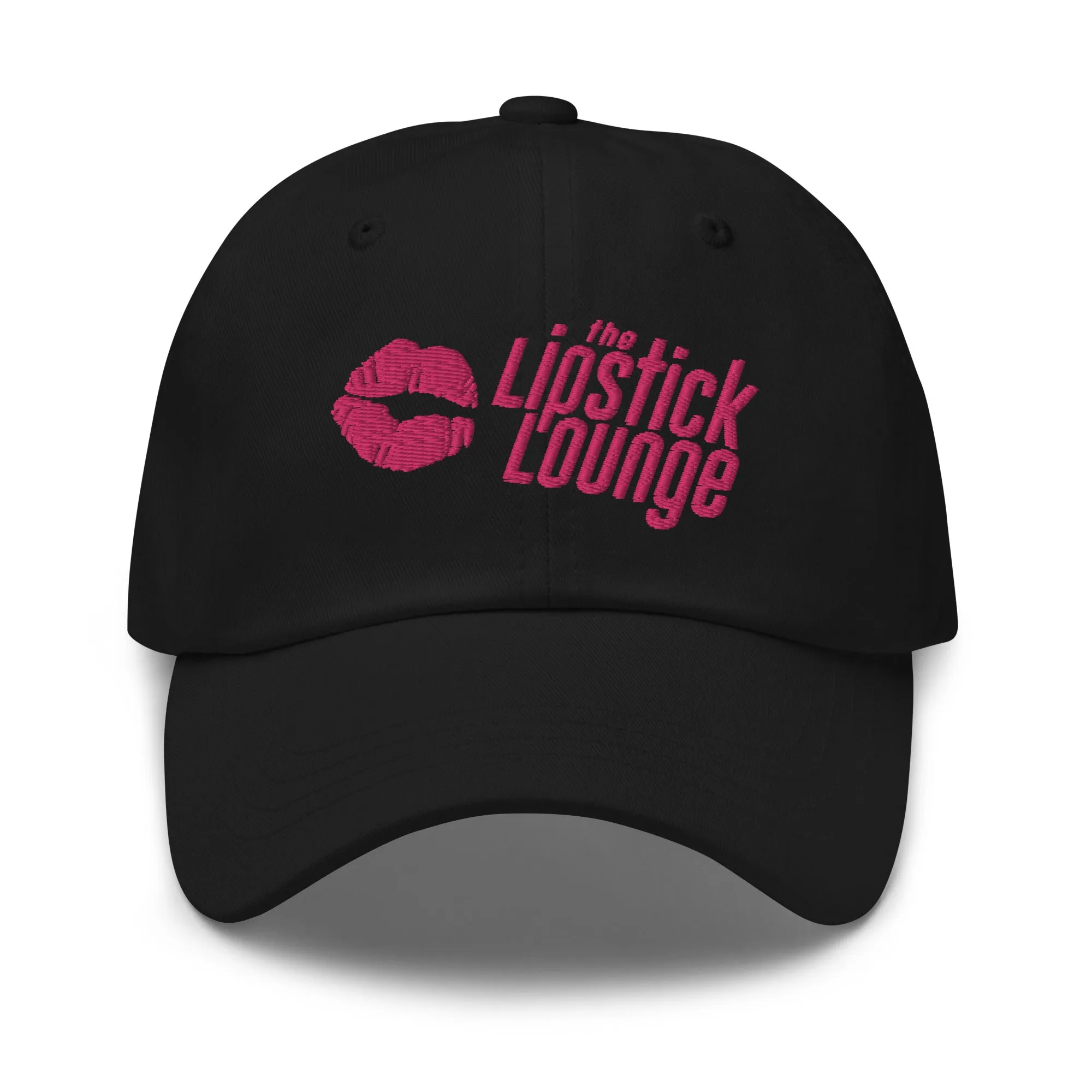 Lipstick Lounge Pink Logo Embroidered Hat