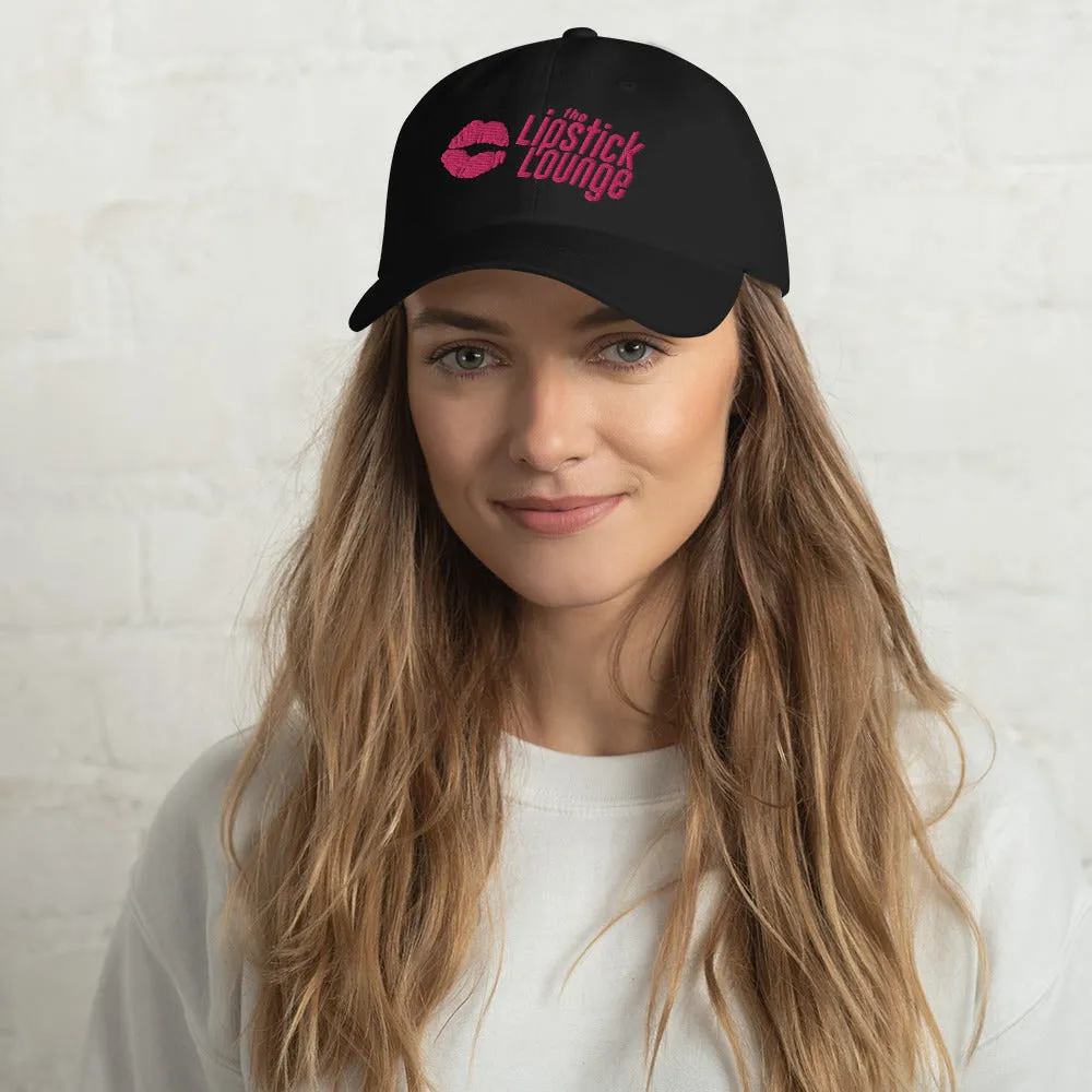 Lipstick Lounge Pink Logo Embroidered Hat