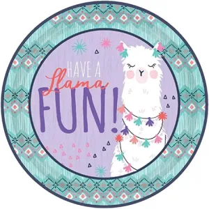 Llama Fun Plates - Dinner 8 Pkt