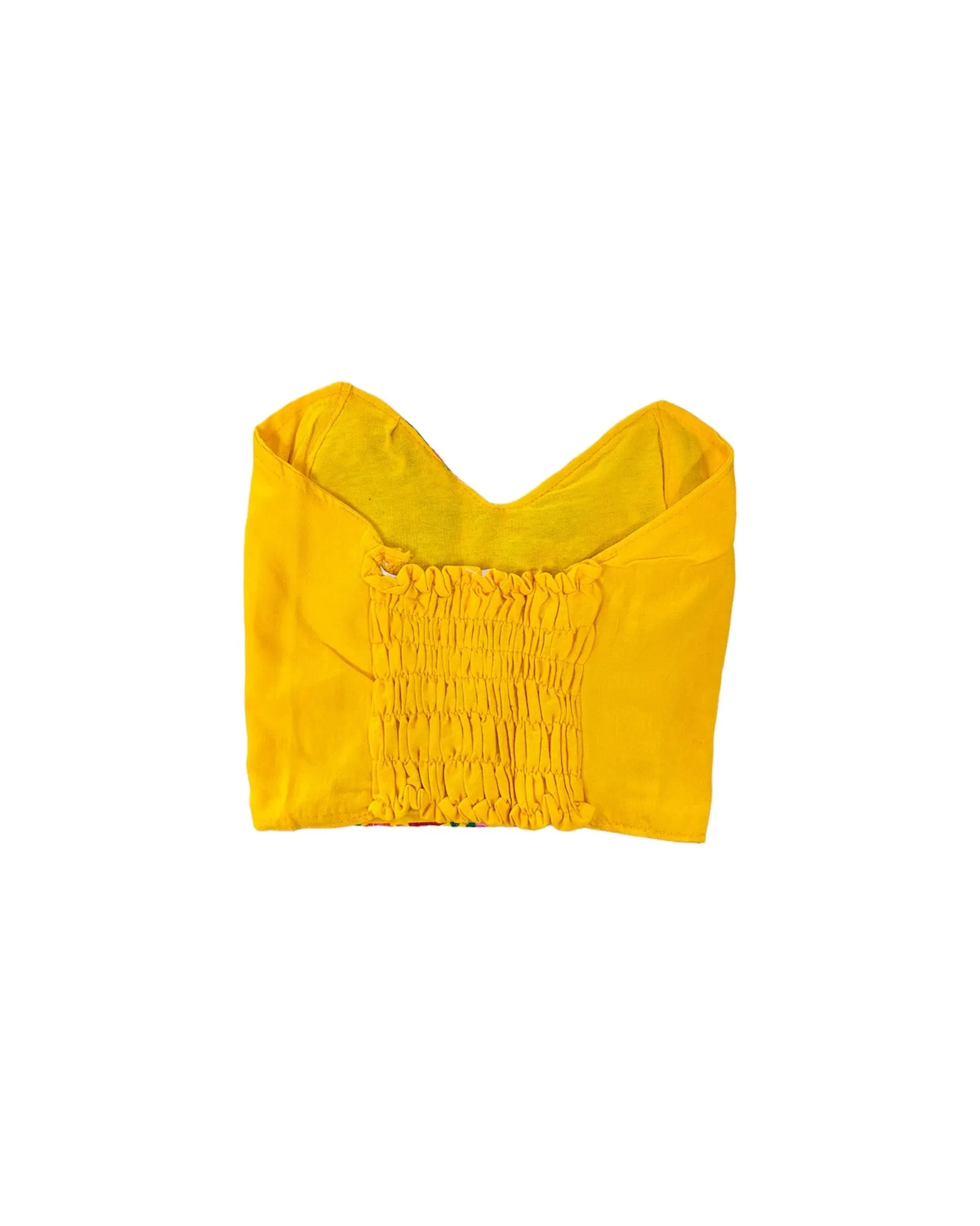 Mexican Yellow Corset Top