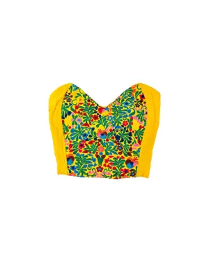 Mexican Yellow Corset Top