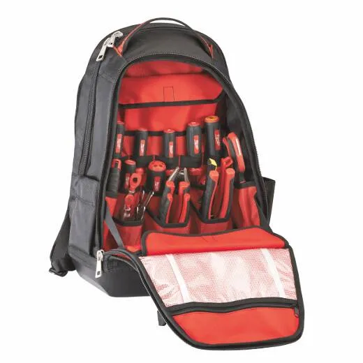 Milwaukee 48-22-8200 1680 Denier 35 Pocket Jobsite Backpack w/ Laptop Sleeve and Molded Plastic Base