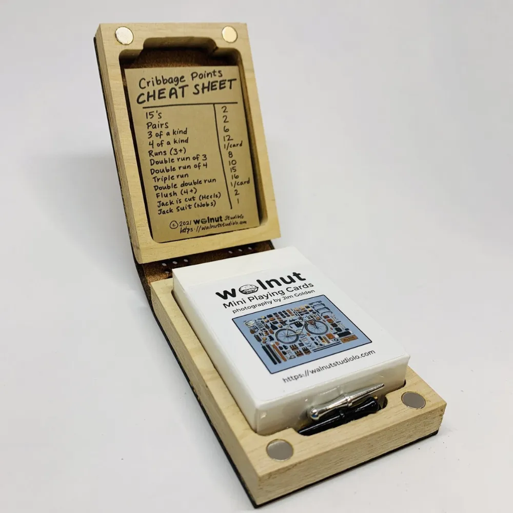 Mini Deluxe Travel Cribbage Board