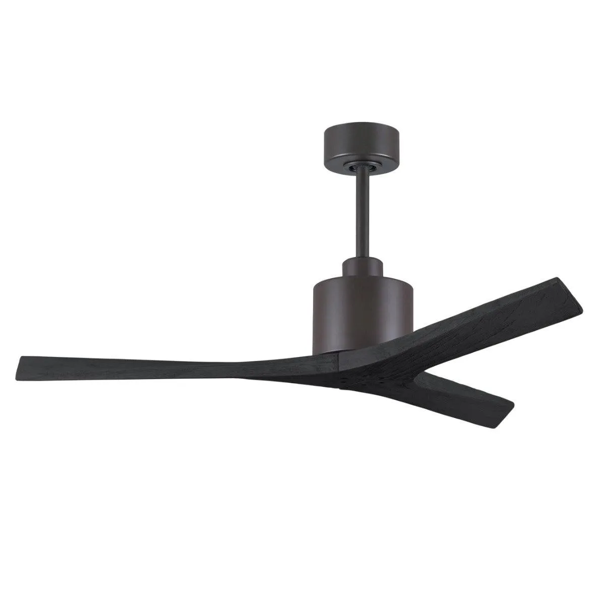 Mollywood 52 Inch Bronze and Black Damp Rated Ceiling Fan with Remote