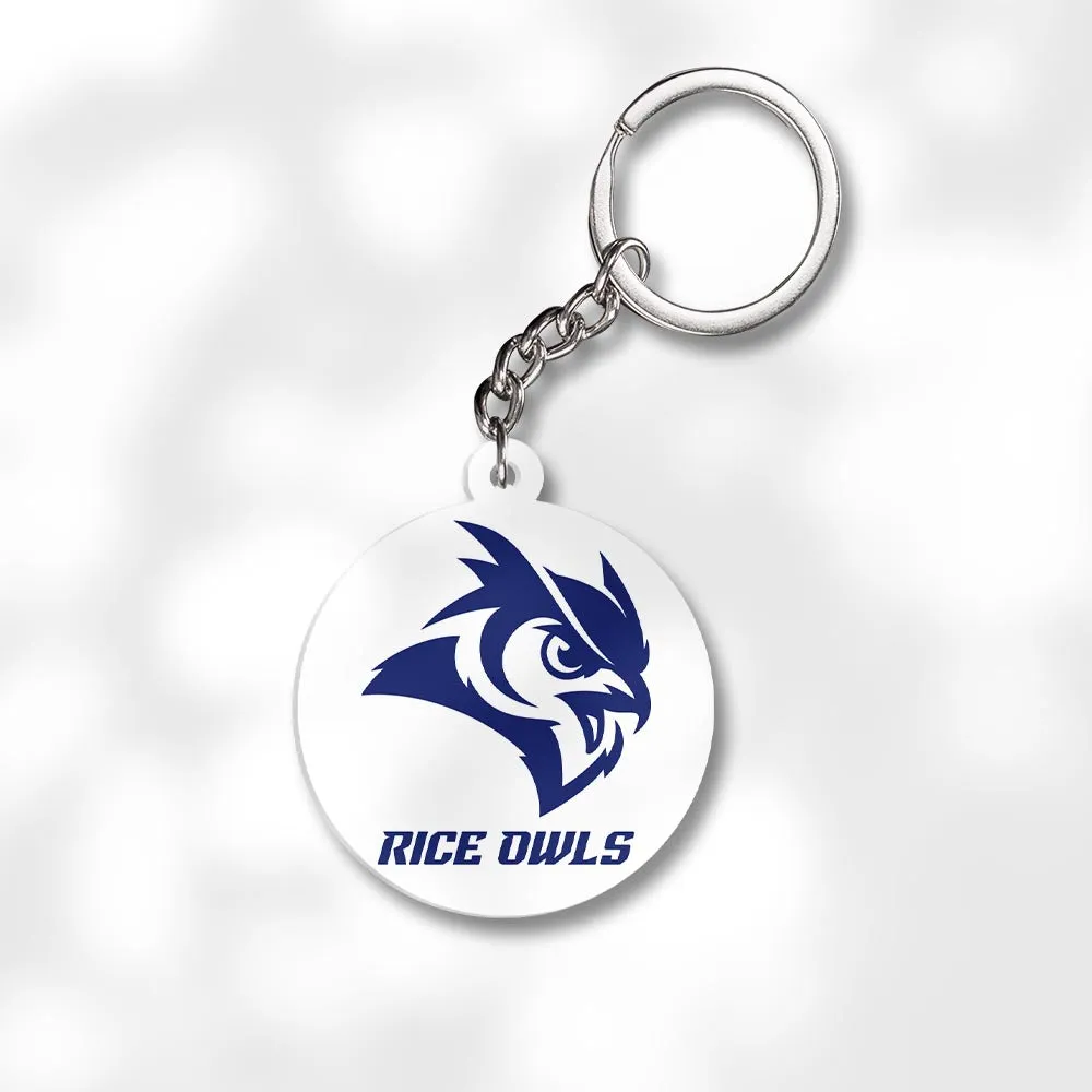 Pack 3 Rice University Keychains