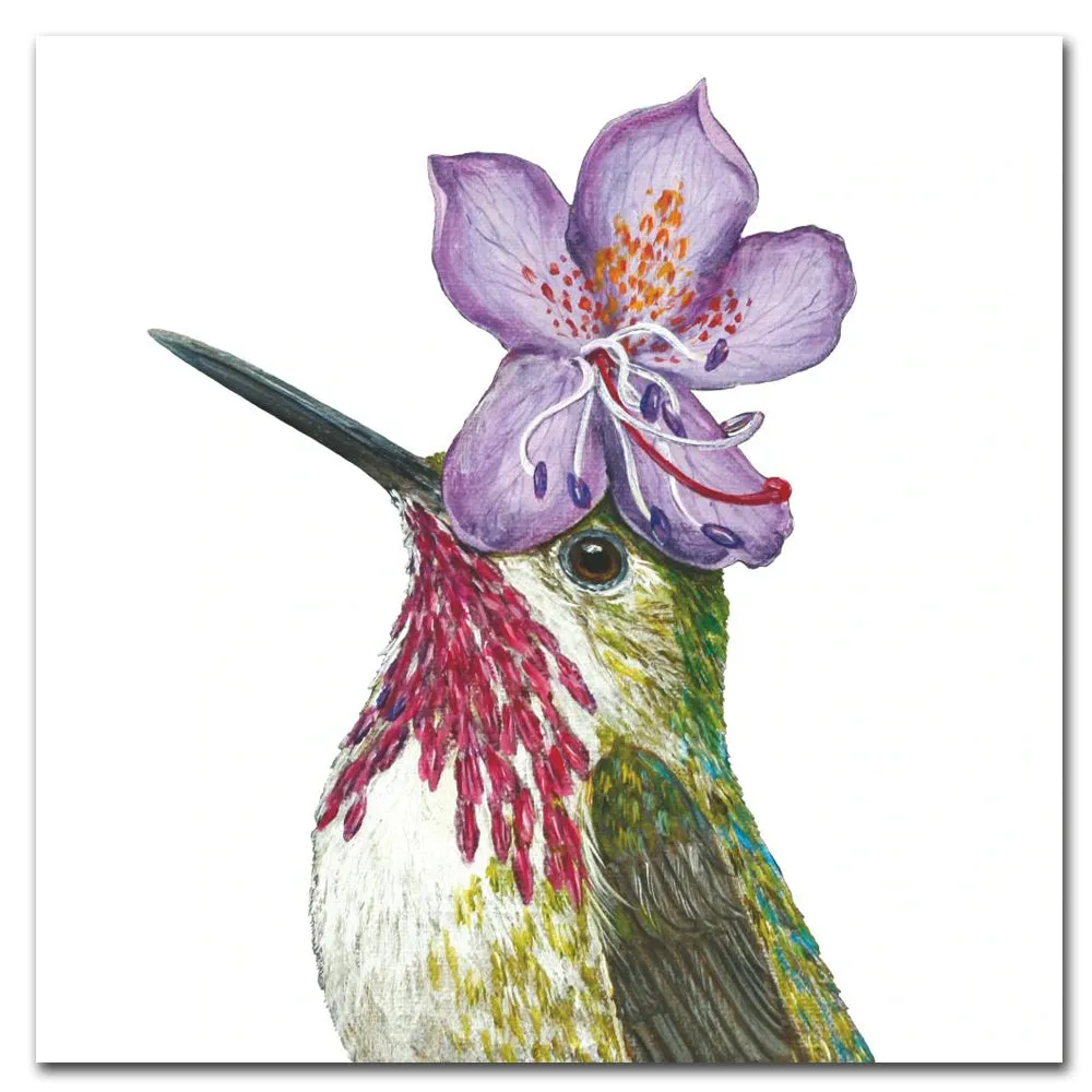 Pat the Hummingbird Printed Luncheon Paper Napkins