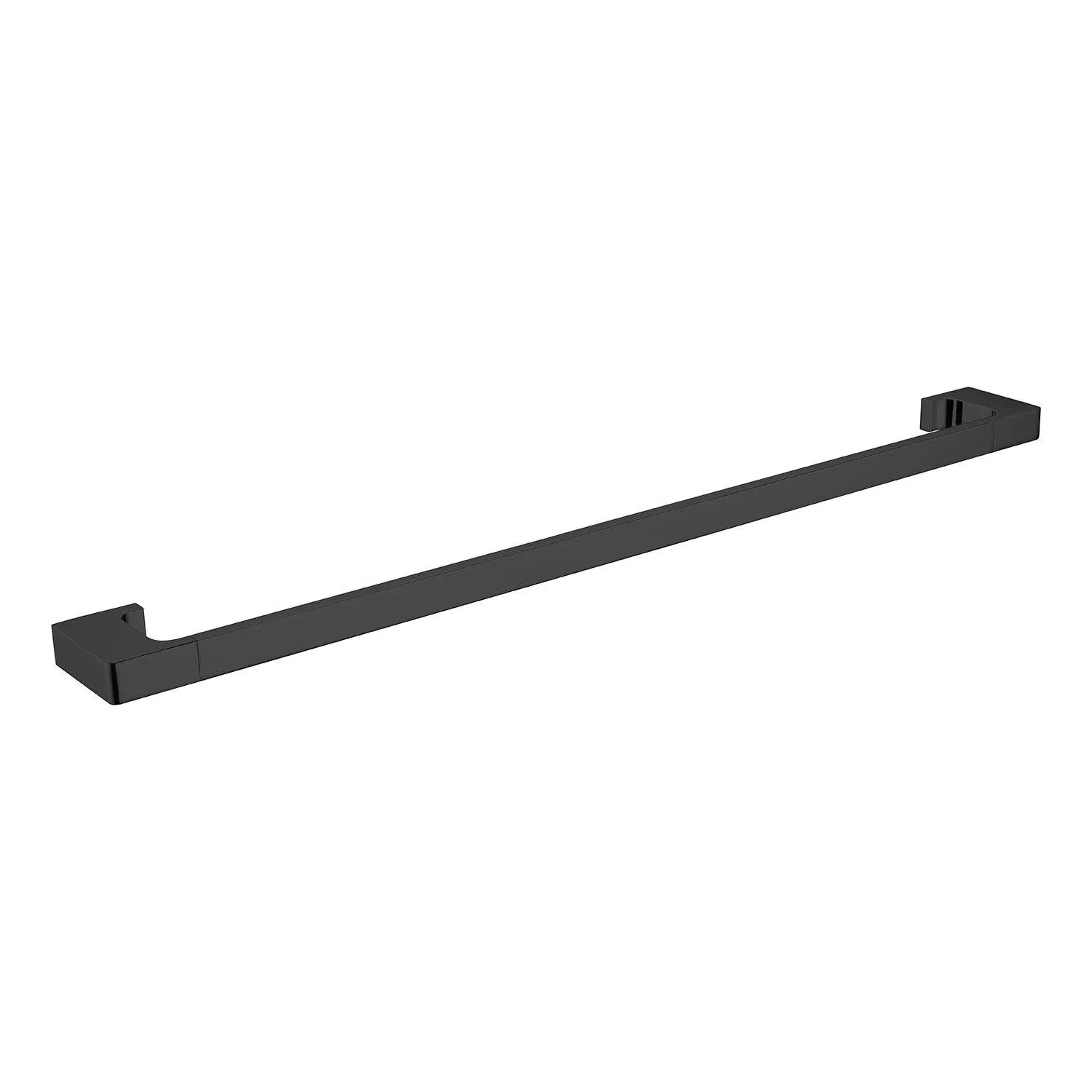 PEARL Single Towel Rail 800mm MATTE  BLACK 8030-MB