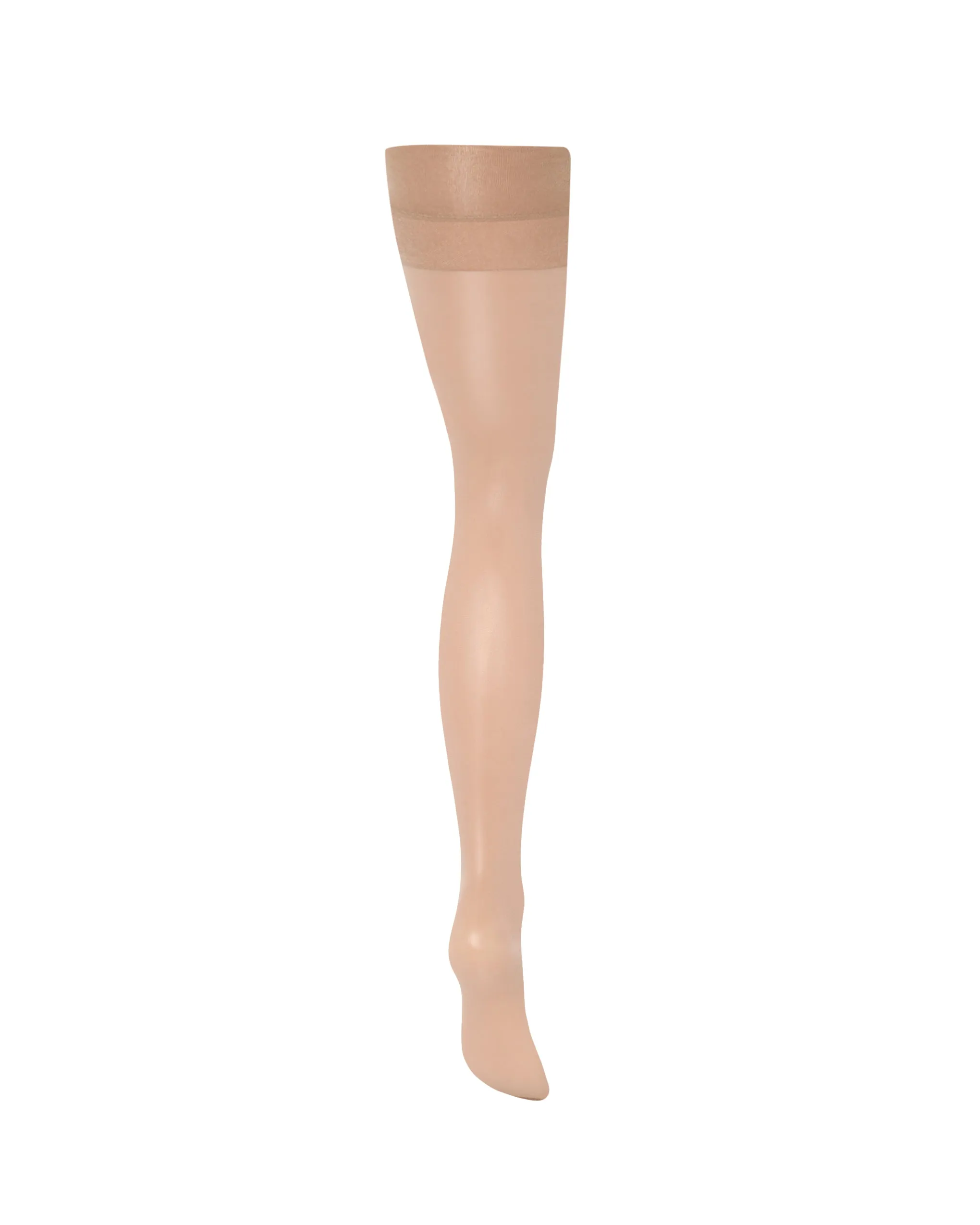 Plain Leg/Plain Top Stockings Champagne