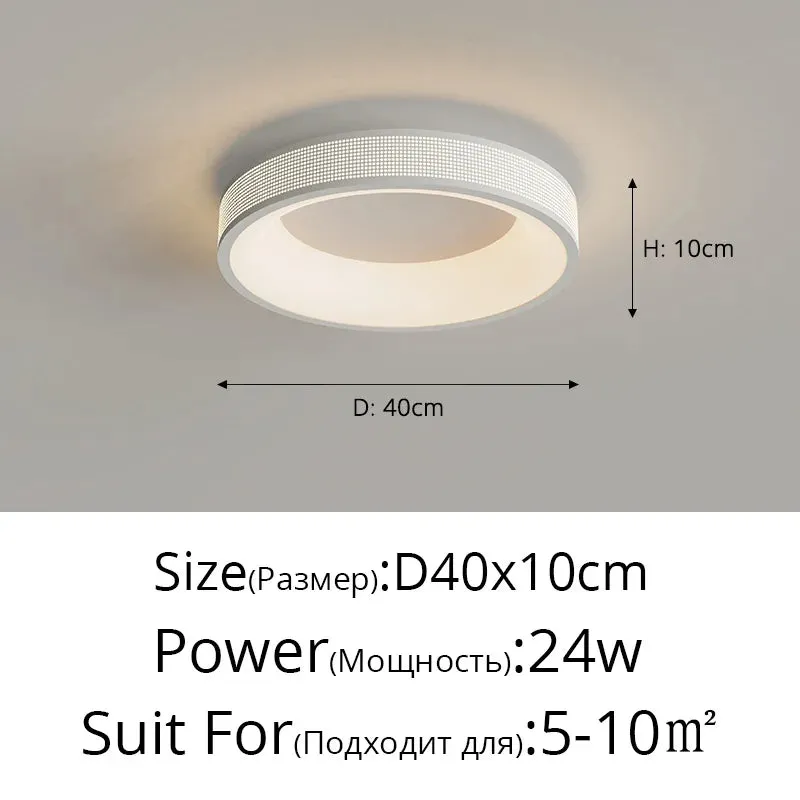 QIYI Jommen Circle Square Cream Style LED Ceiling Light