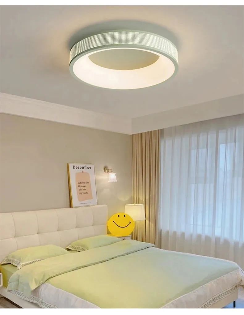 QIYI Jommen Circle Square Cream Style LED Ceiling Light