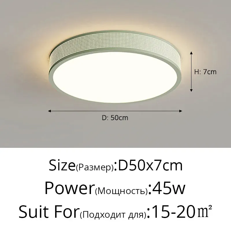 QIYI Jommen Circle Square Cream Style LED Ceiling Light