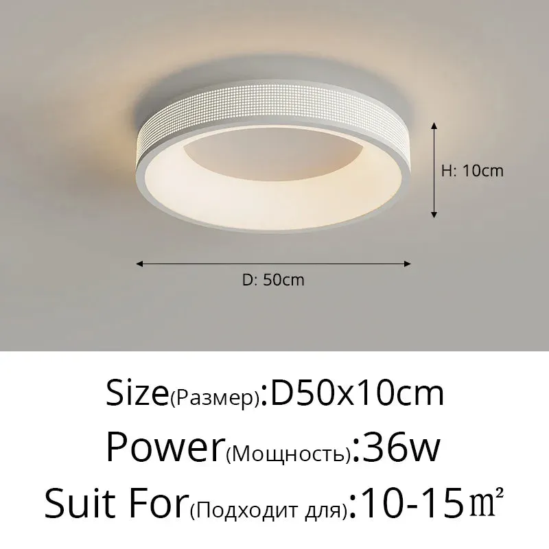 QIYI Jommen Circle Square Cream Style LED Ceiling Light