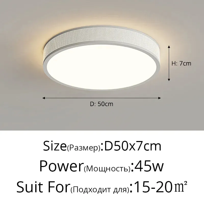 QIYI Jommen Circle Square Cream Style LED Ceiling Light