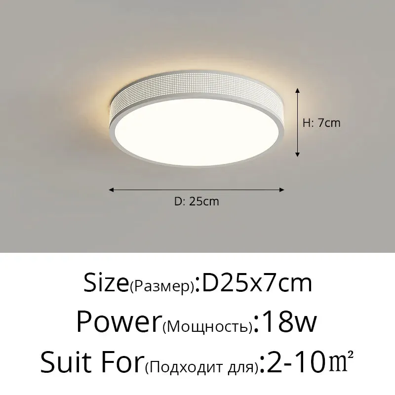 QIYI Jommen Circle Square Cream Style LED Ceiling Light