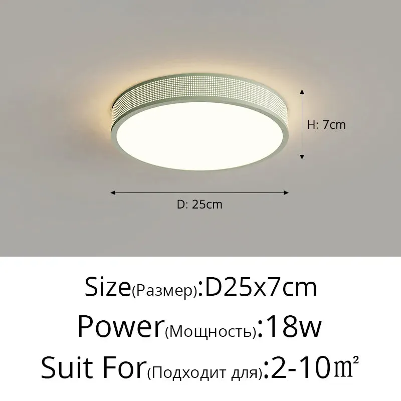 QIYI Jommen Circle Square Cream Style LED Ceiling Light