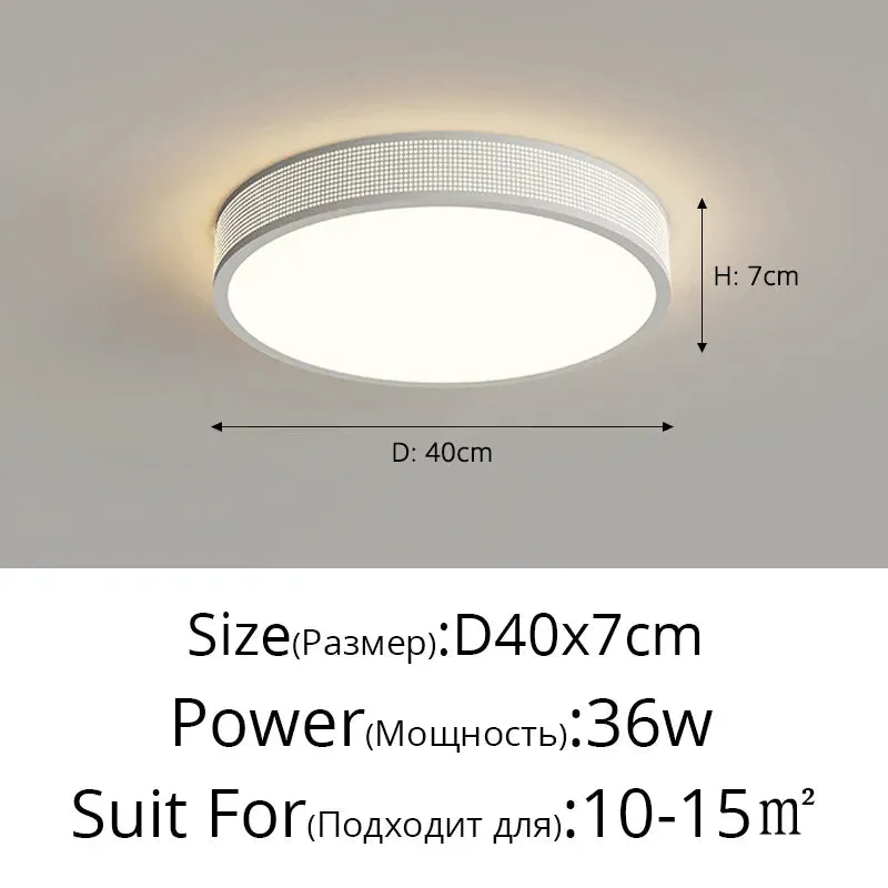 QIYI Jommen Circle Square Cream Style LED Ceiling Light