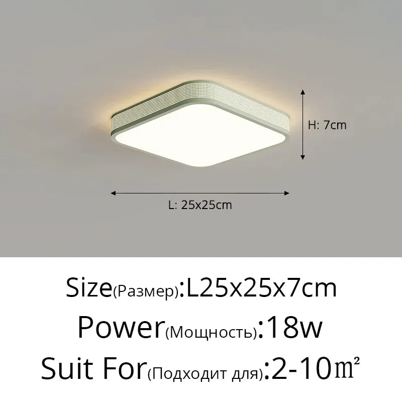 QIYI Jommen Circle Square Cream Style LED Ceiling Light