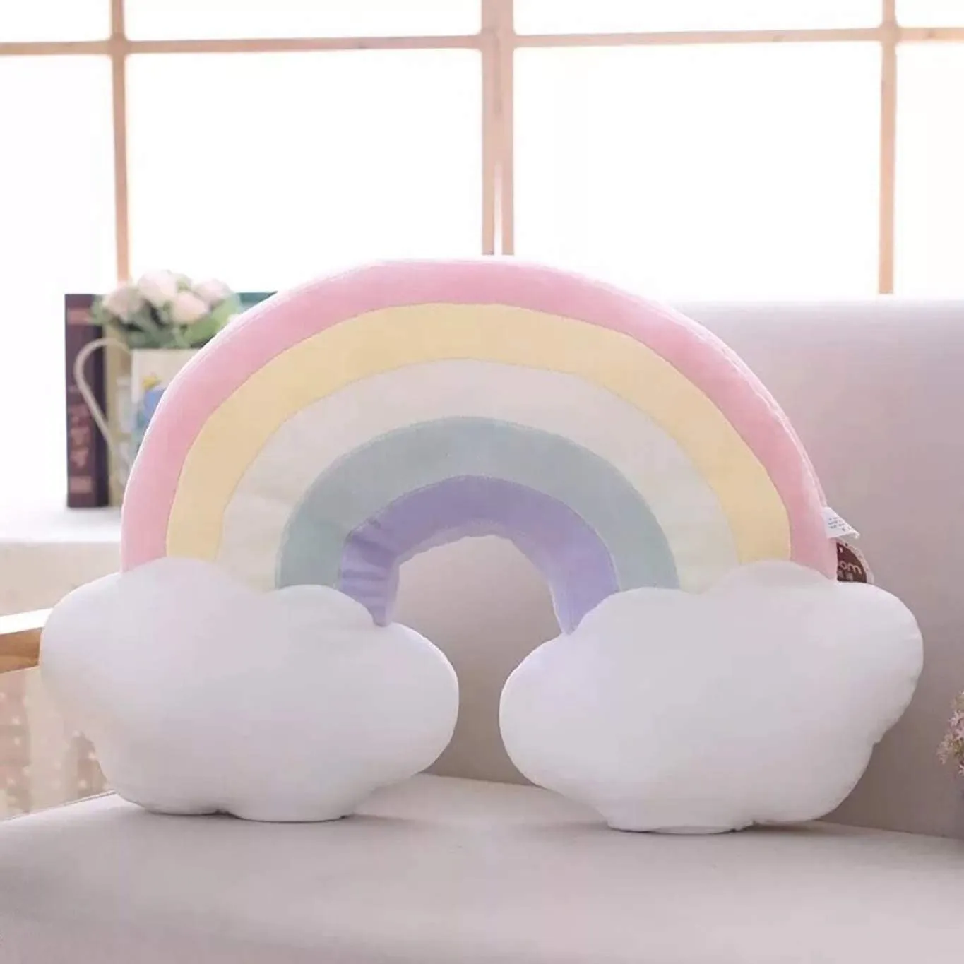 Rainbow Cloud Pillow