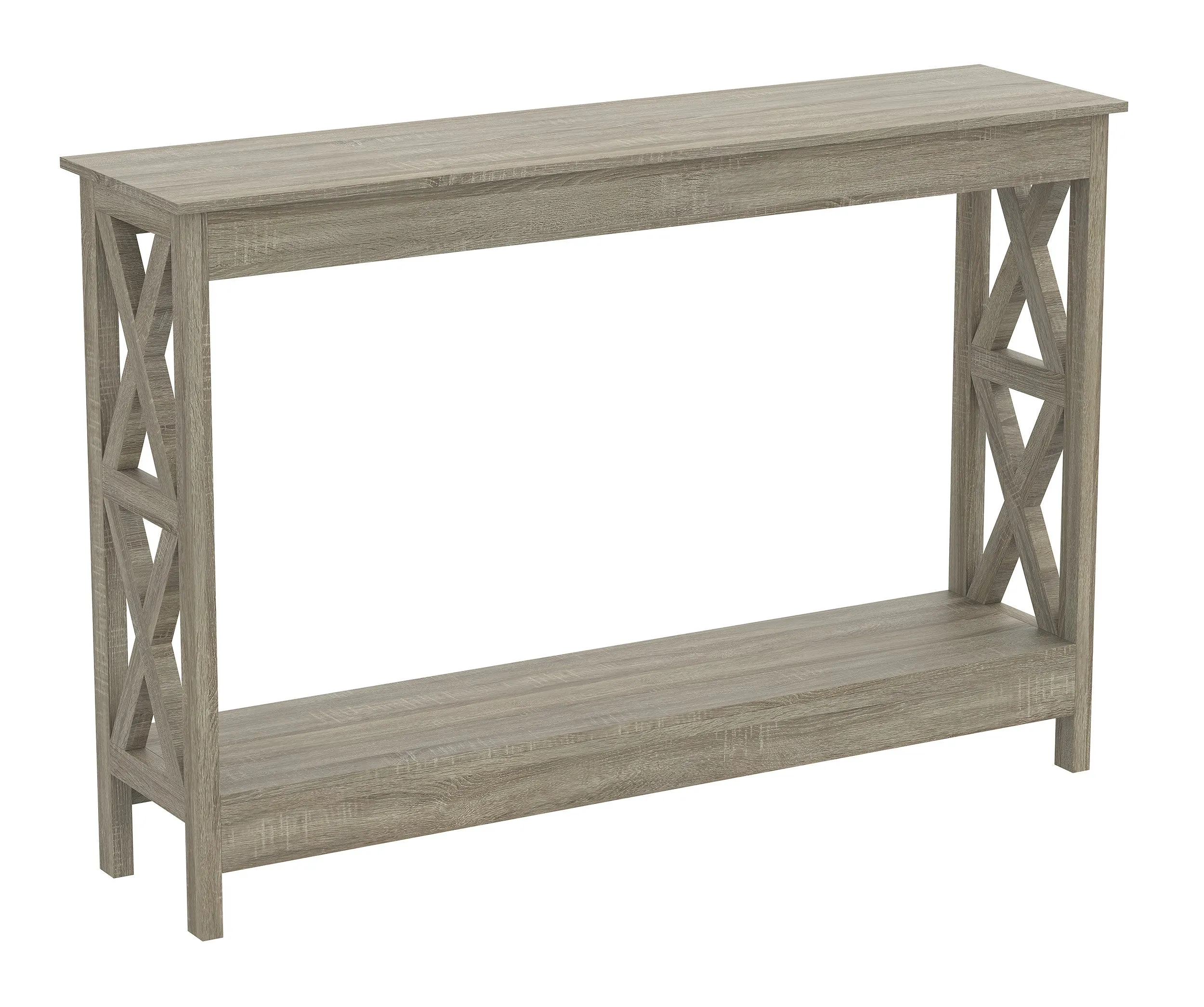 Safdie & Co. Console Table 47.25L Dark Taupe 1 Shelf