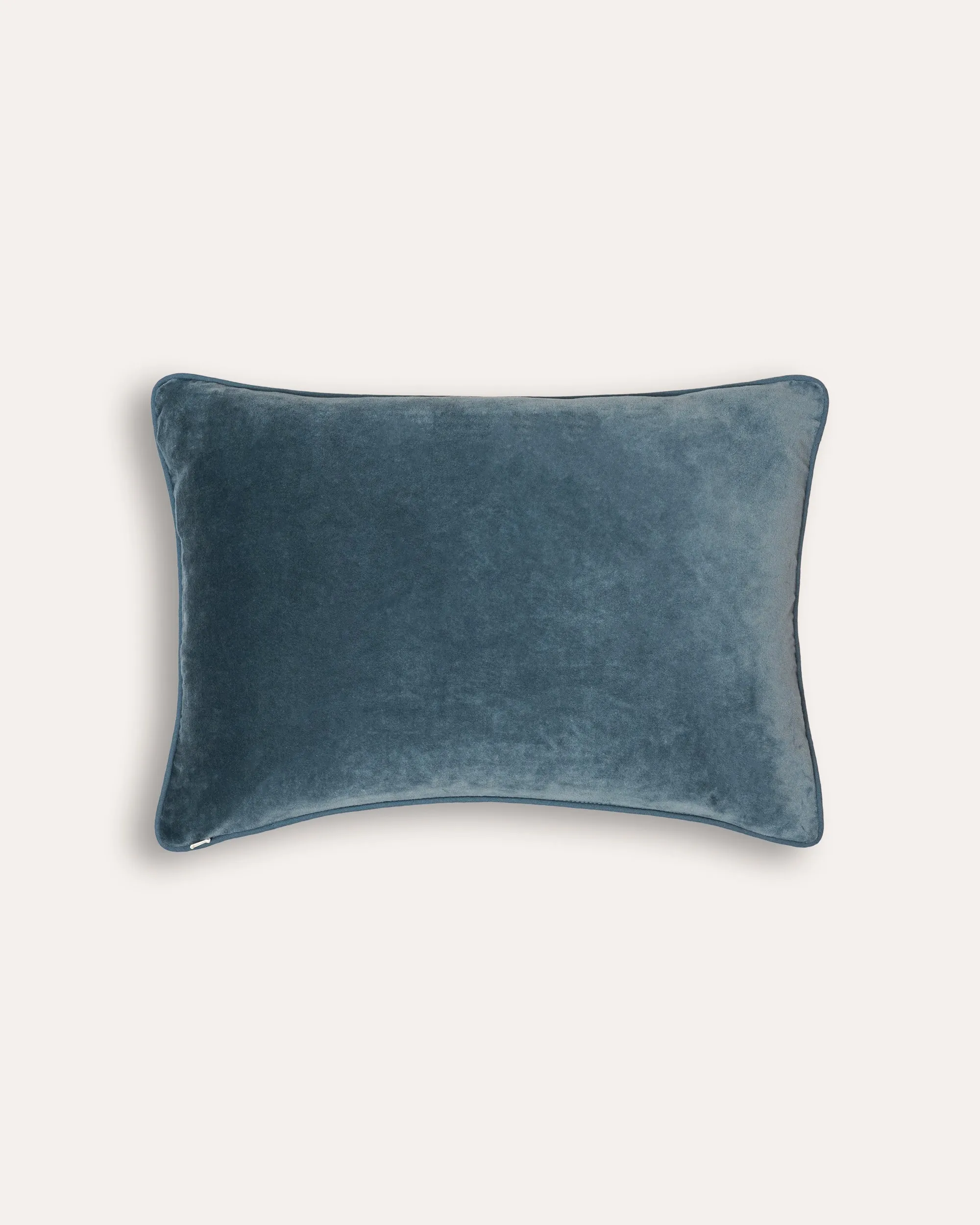 San Juan Embroidered Velvet Cushion - Blue