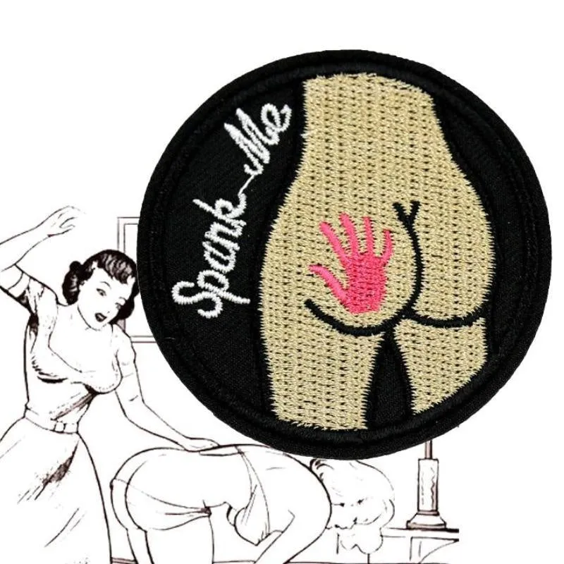 Spank Me Embroidered Patch