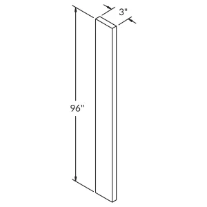 Straight Filler F396 Colonial Gray LessCare 3 in. width 96 in. height