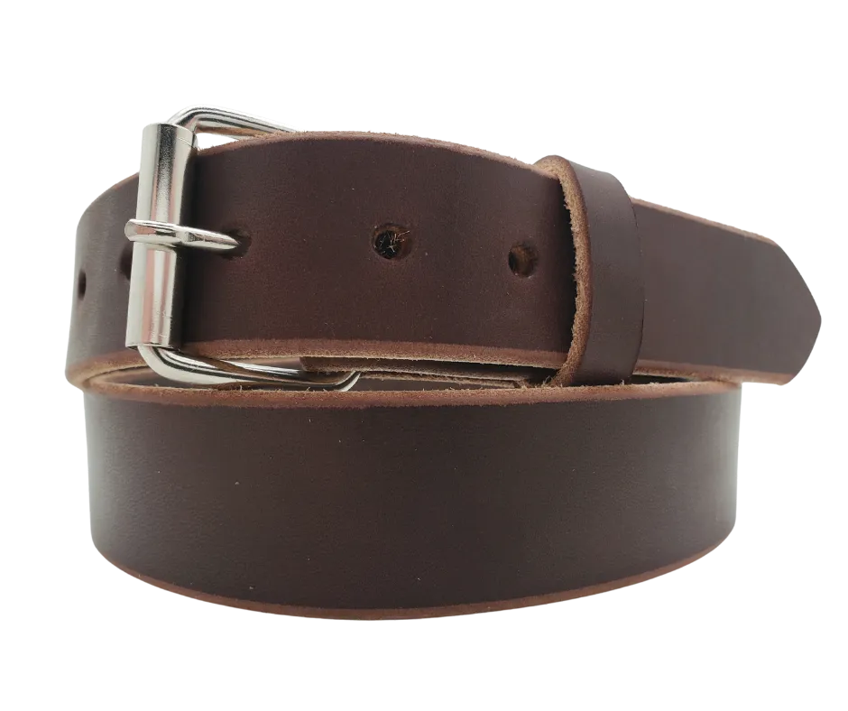 The "Yuma" 1 1/2" Heavy Bridle Leather Belt  (BLEMISHED)