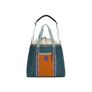 Topo Designs : Mountain Utility Tote : Pond Blue/Spice