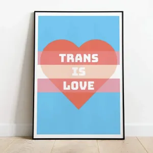 Trans Is Love Print