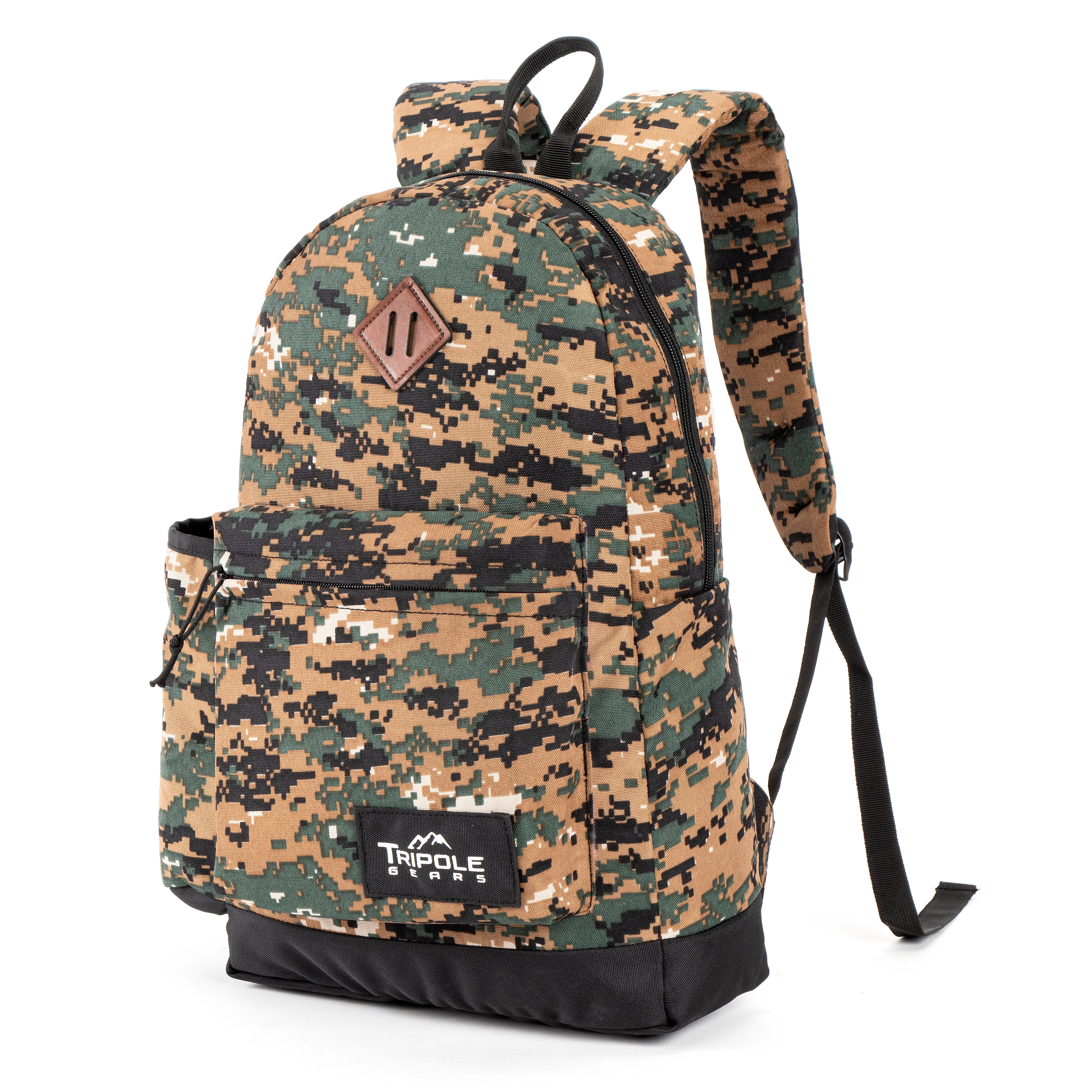 Tripole Vintage Casual Laptop Backpacks for Daily Use | Digital Camouflage