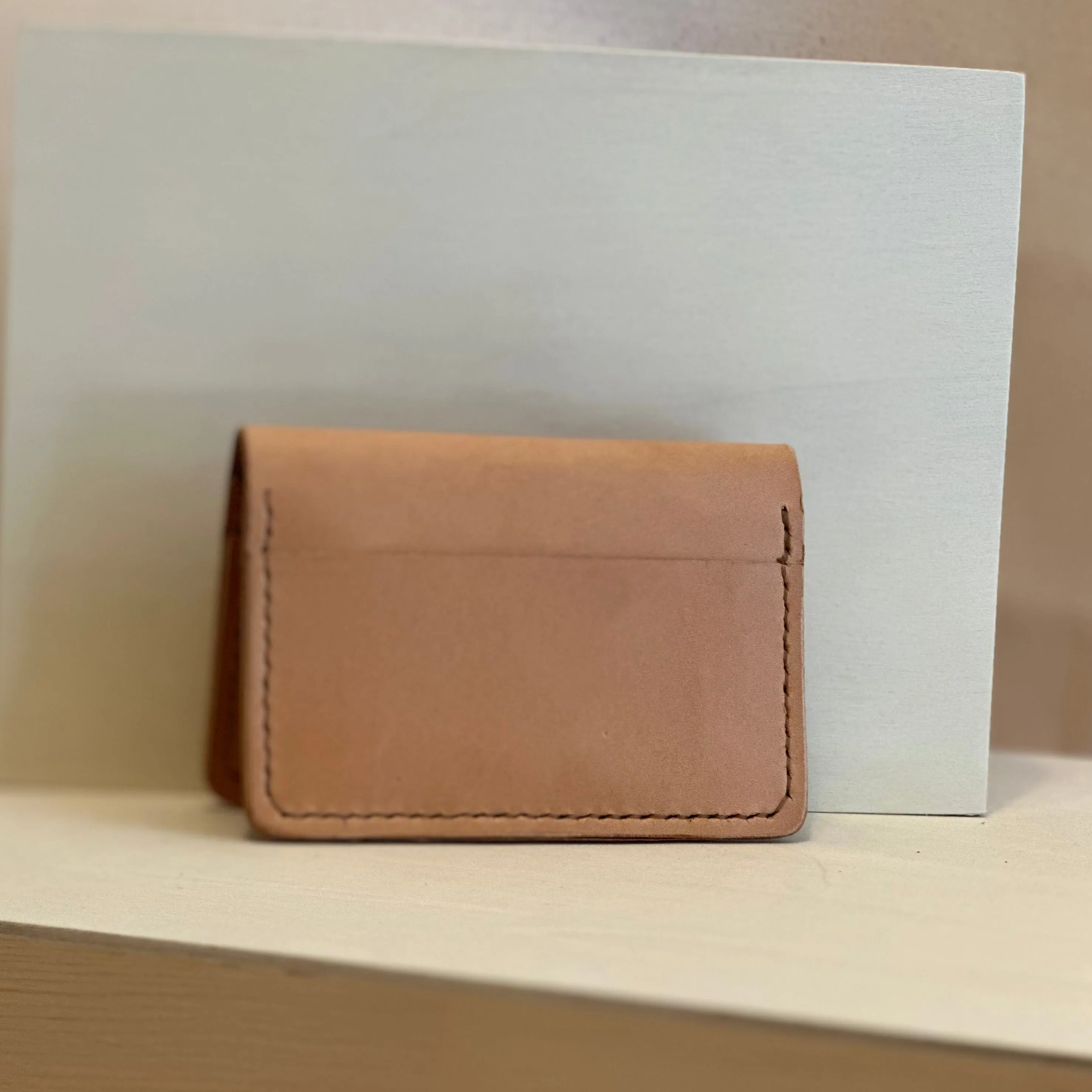 Veg Tan Six Card Leather Wallet