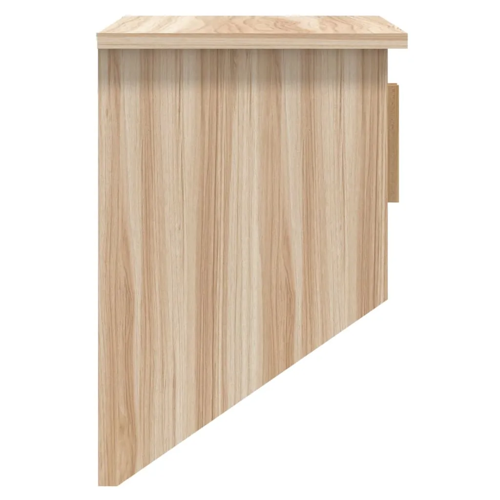 Wall Wardrobe with Hooks 80x24x35.5 cm Engineered Wood