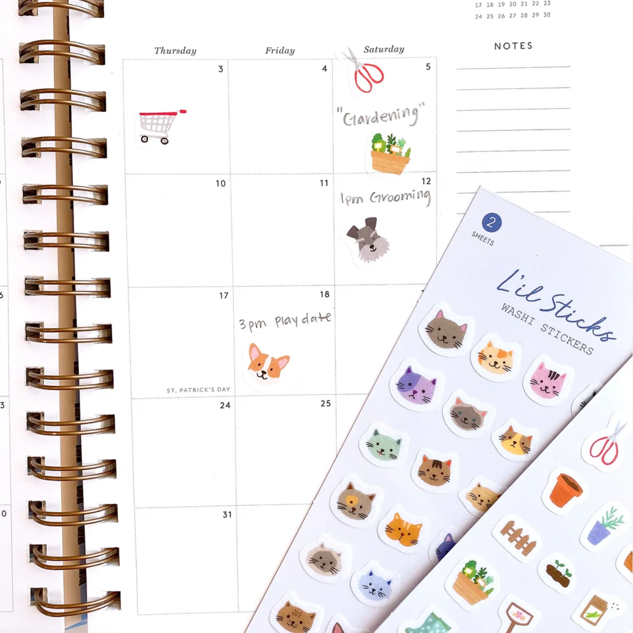 Washi Stickers: L'il Cats