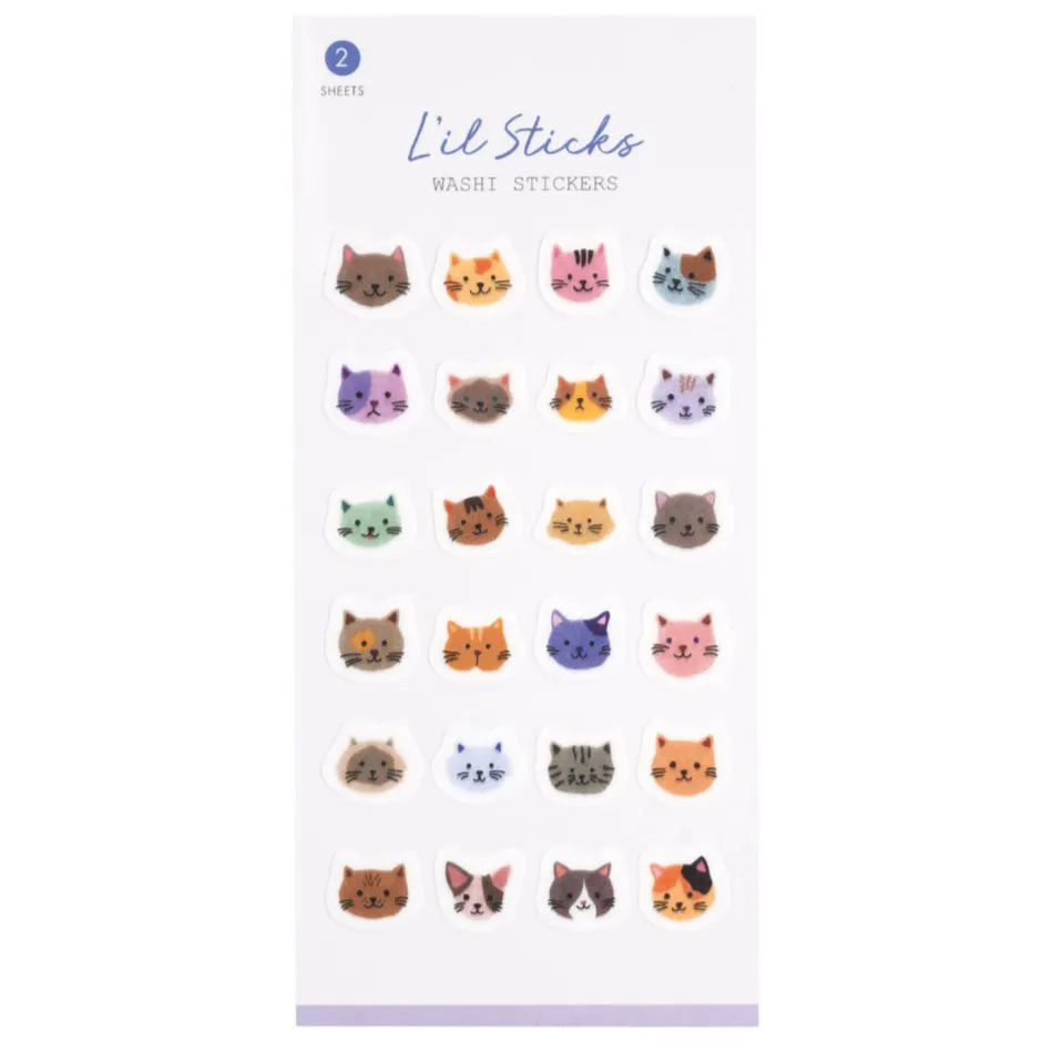 Washi Stickers: L'il Cats