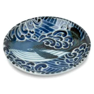 Whale Indigo Blue Small Japanese Sauce Dish