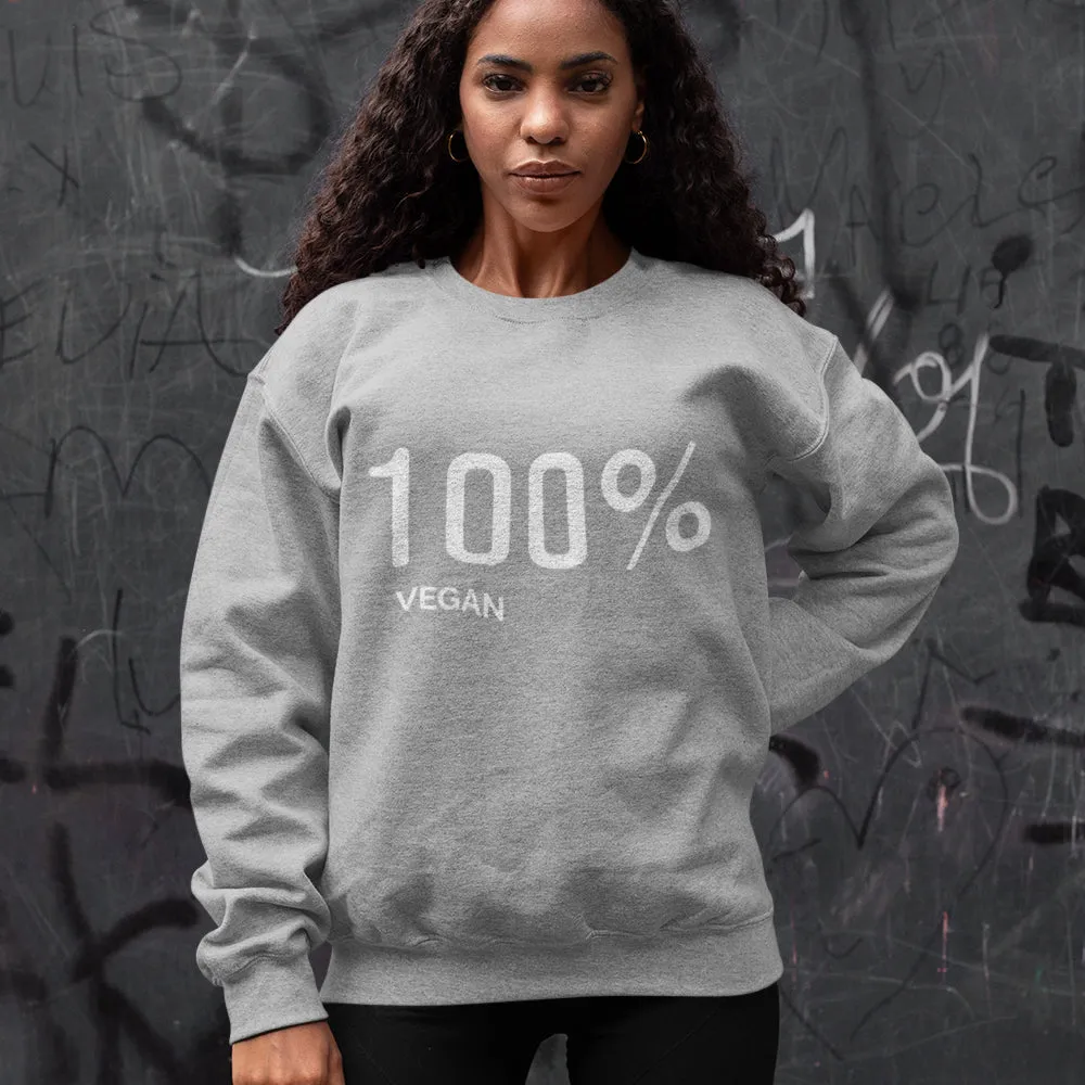 Womens 100% Vegan Logo Sweatshirt