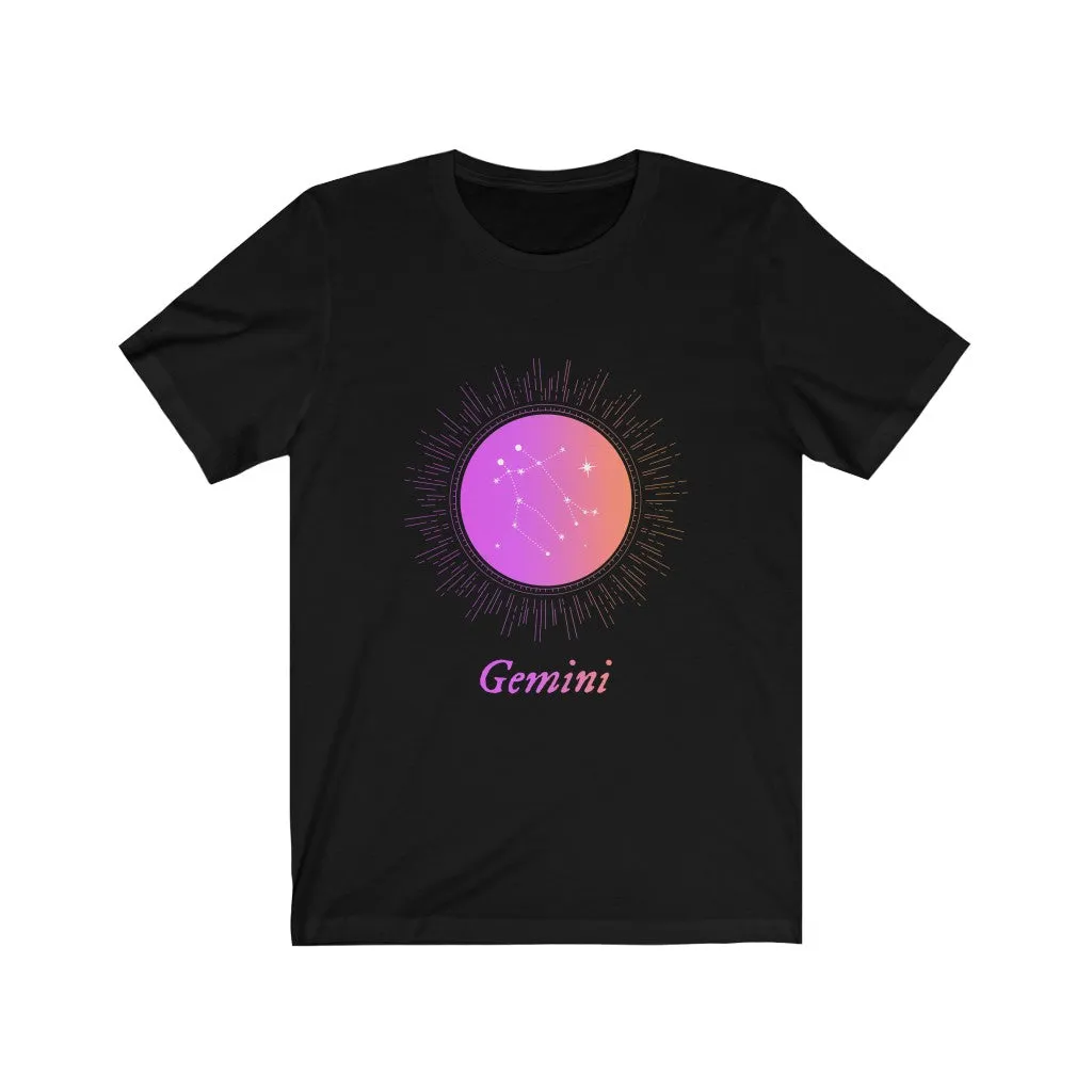 Womens Gemini Gradient Zodiac T-Shirt